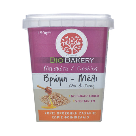Oikopal Био бисквити с мед и овес 150 гр.