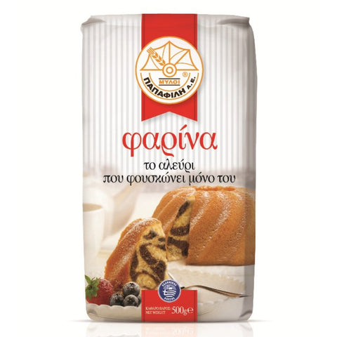 PAPAFILI MILLS Брашно Фарина с набухвател 0.5 кг.
