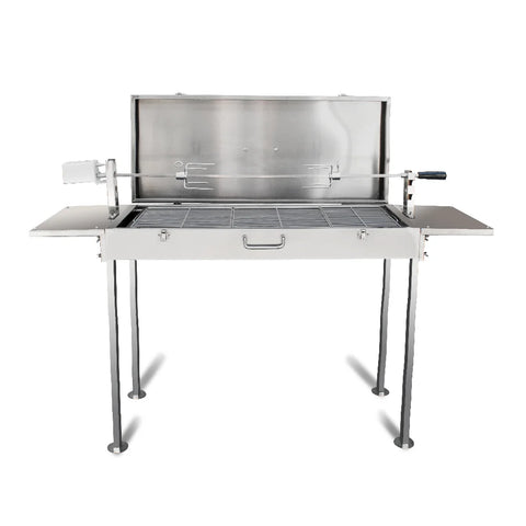 Грил на Дървени Въглища от Неръждаема Стомана