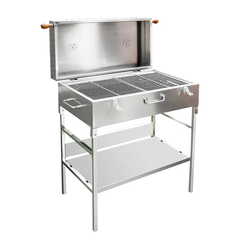 Скара на Дървени Въглища SUPREMESTEEL от Неръждаема Стомана