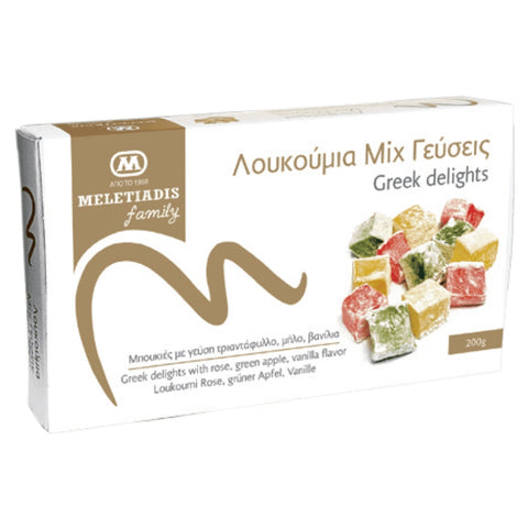 MELETIADIS Гръцки Локум Микс 200 гр.
