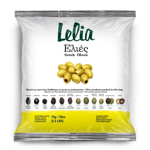 LELIA Зелени маслини без костилка 1 кг.