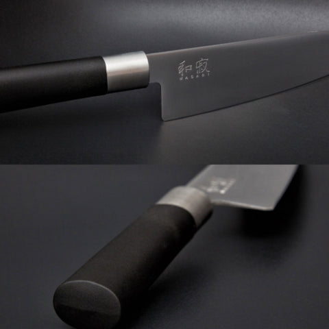 KAI 6716S Кухненски нож SANTOKU Wasabi Black 16,5 см