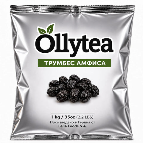 LELIA Маслини Амфиса трумба 1 кг. (Производител Lelia Foods S.A)