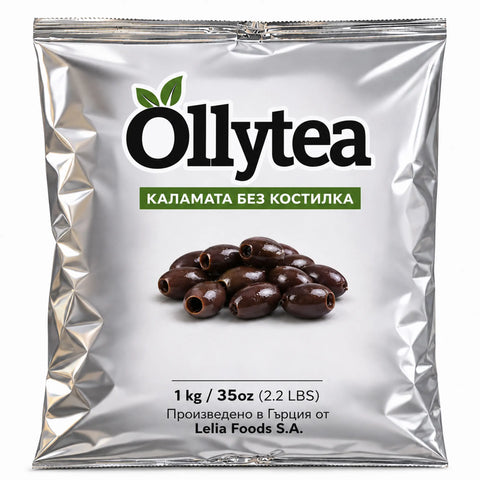 Ollytea Маслини Kаламата без костилка 1 кг. (Производител Lelia Foods S.A)